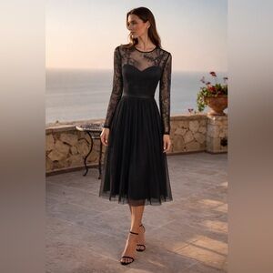 catherine deane lace noella dress Catherine Deane | Dresses | Catherine Deane Blue Noella Crochettrimmed Lace  And Ponte Dress